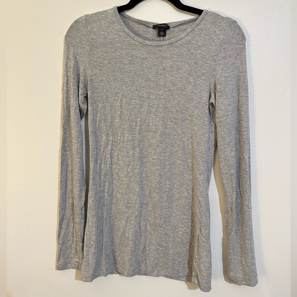 Halogen Long Sleeve Tee | size S